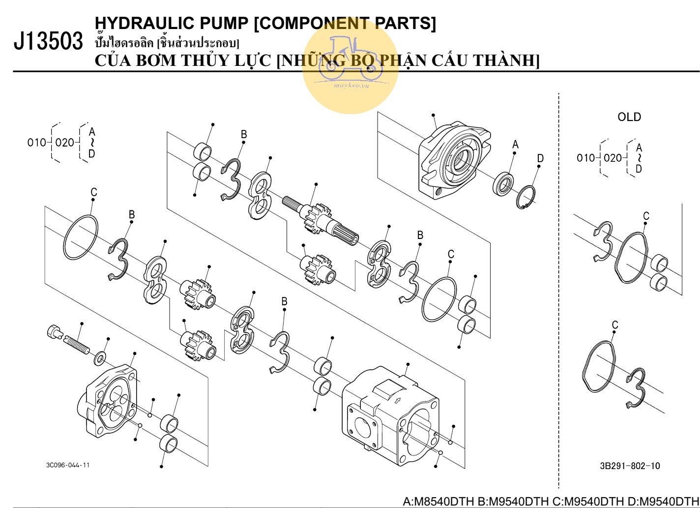 Các bộ phận bơm thuỷ lực 3